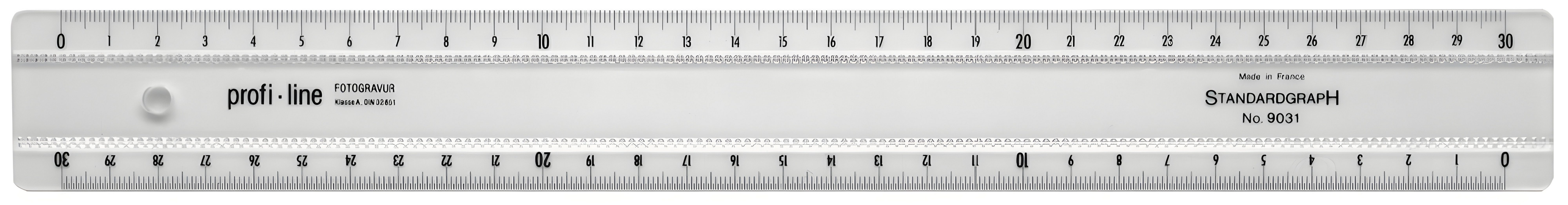 STANDARDGRAPH Zeichenlineal Standardgraph profi line Lineal 30 cm Acrylglas 1 Stück