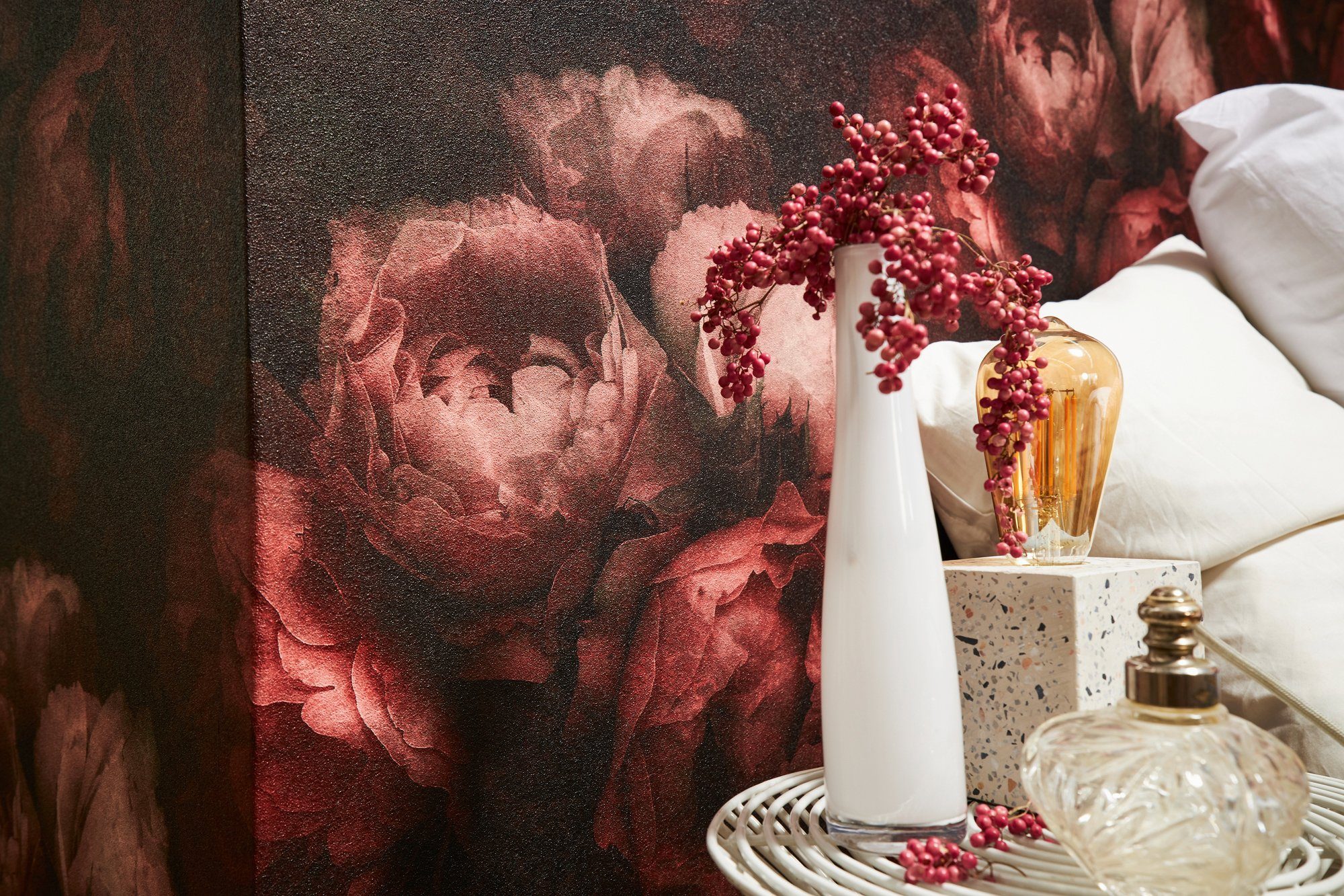 mit walls Rosen, Walls New rot living floral, A.S. Dream Blumen Création Romantic Tapete Vliestapete romantischen