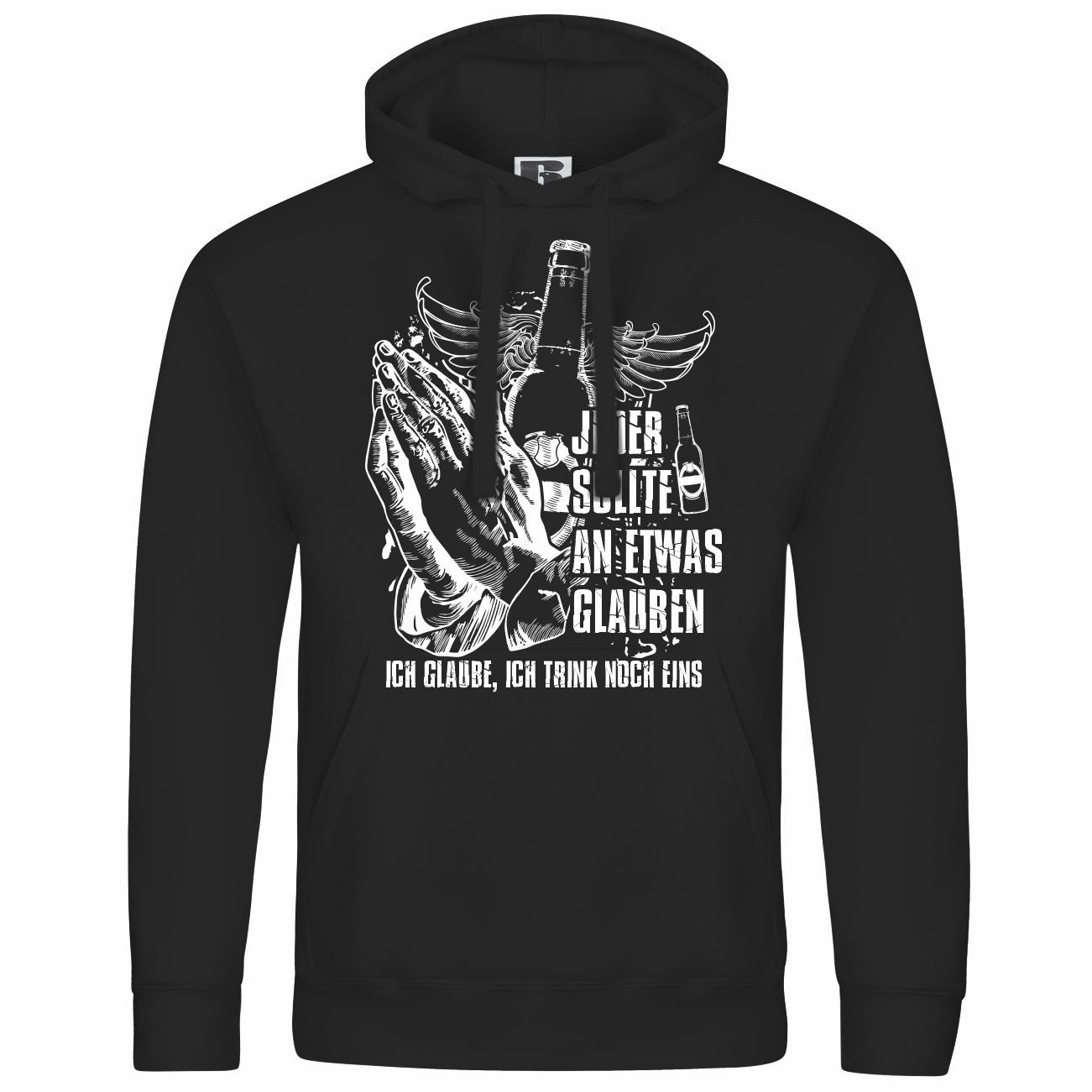 deinshirt Kapuzenpullover Herren Kapuzenpullover Ich glaube günstig online kaufen