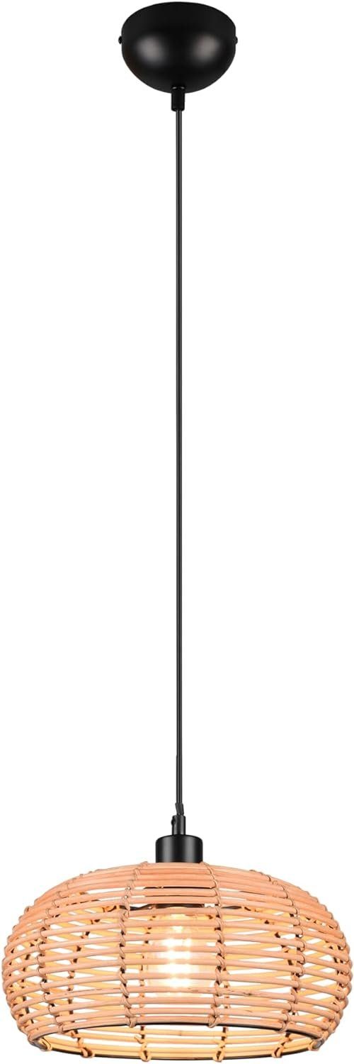 lightling Pendelleuchte Svea, ohne Leuchtmittel, stylische Korblampe mit Hö günstig online kaufen