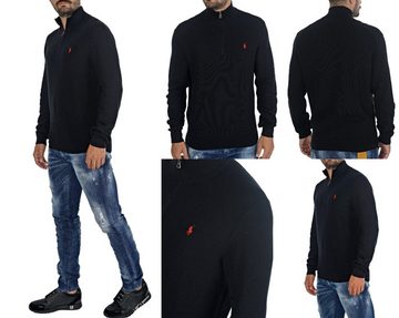 Ralph Lauren Strickpullover POLO RALPH LAUREN Half Zip Pullover Troyer Sweater Sweatshirt Pulli Ju