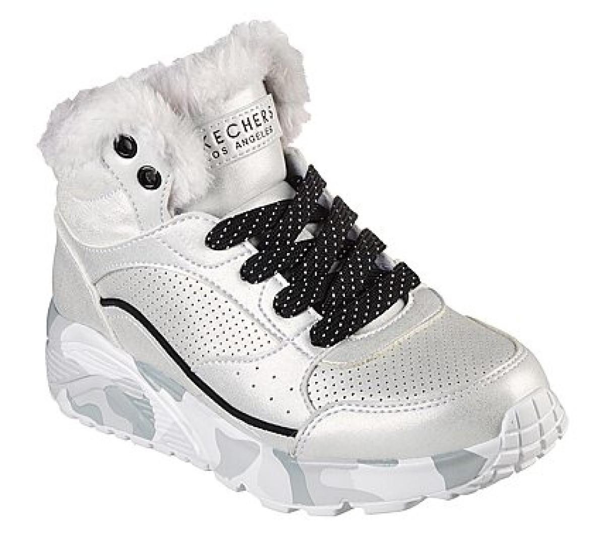 Skechers Uno Lite silver gray Stiefel