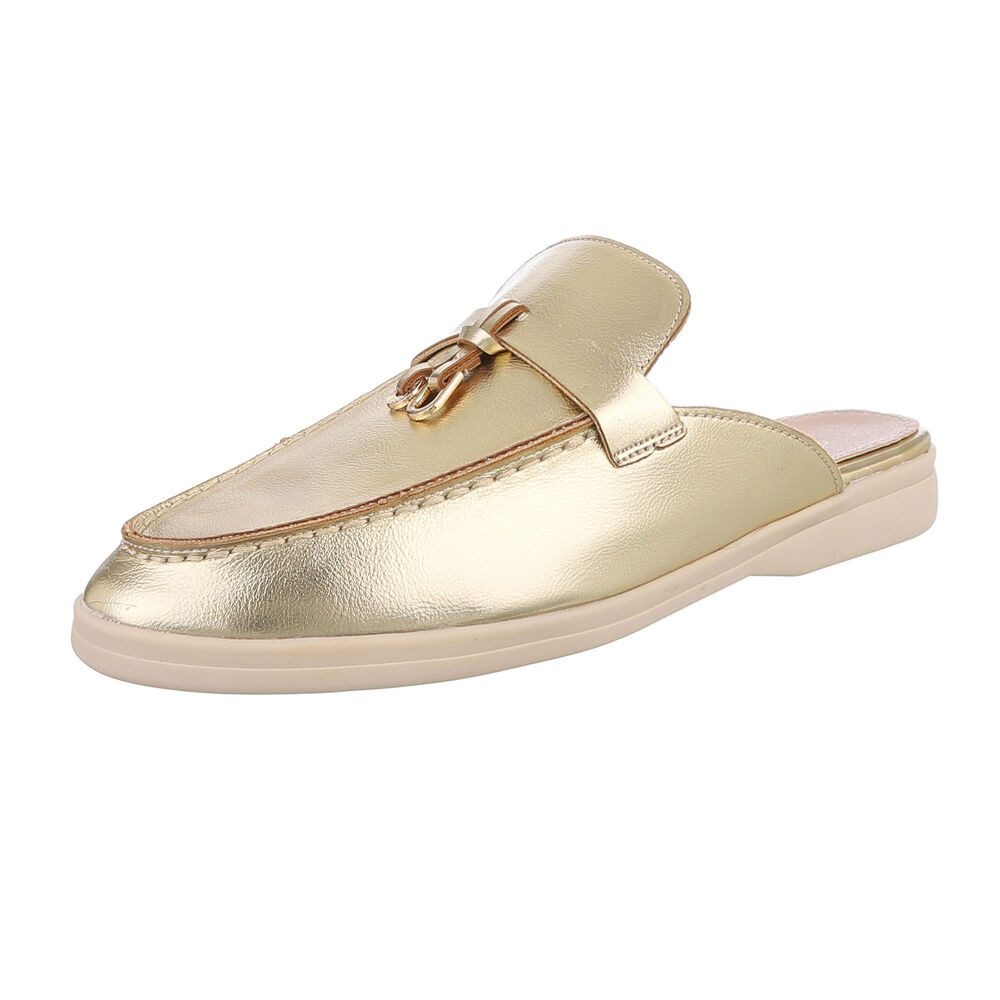 Ital-Design Damen Mules Freizeit Pantolette (86192501) Blockabsatz Pantolet günstig online kaufen