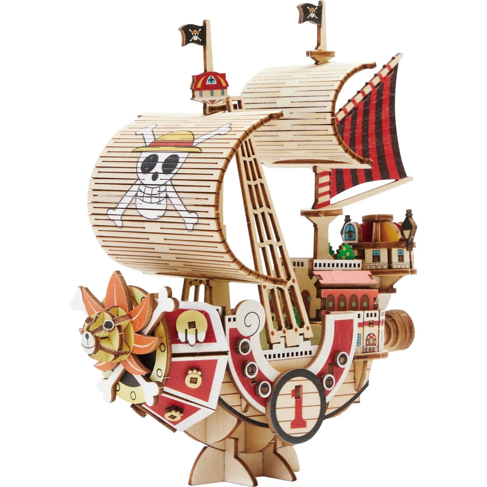 One Piece Modellbausatz One Piece Thousand Sunny Holzmodell-Bausatz – 135 Teile Wood Model Kit