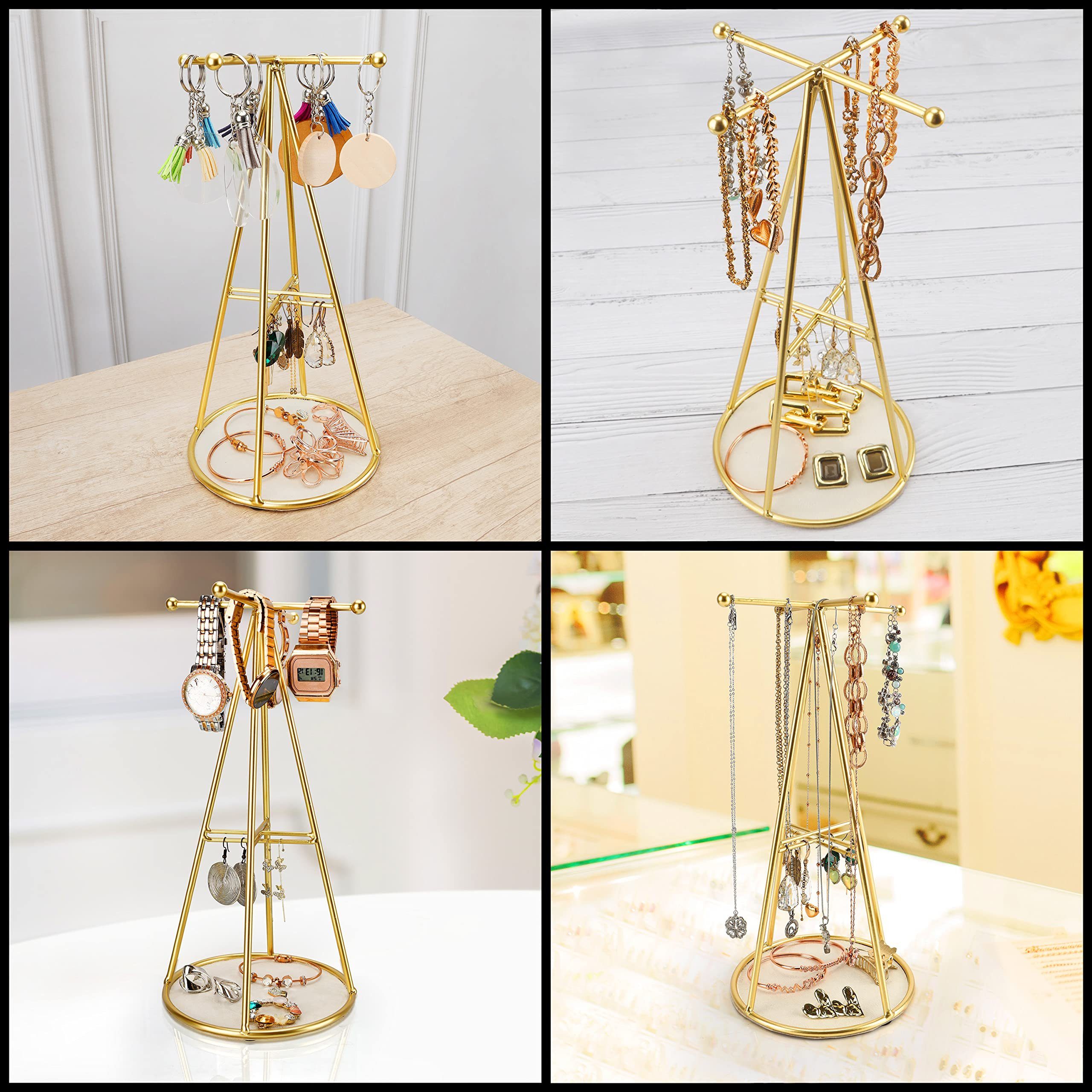 Pyramid Organizer Gold - H29 Pyramiden cm - cm Stand Schmuckorganizer, - Schmuckständer Vous Belle Gold Jewelry H29 - Schmuckständer Jewelry