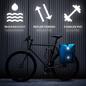 MNT10 Gepäckträgertasche 3in1 Fahrradtasche 18L,25L, Wasserdicht reflektierend