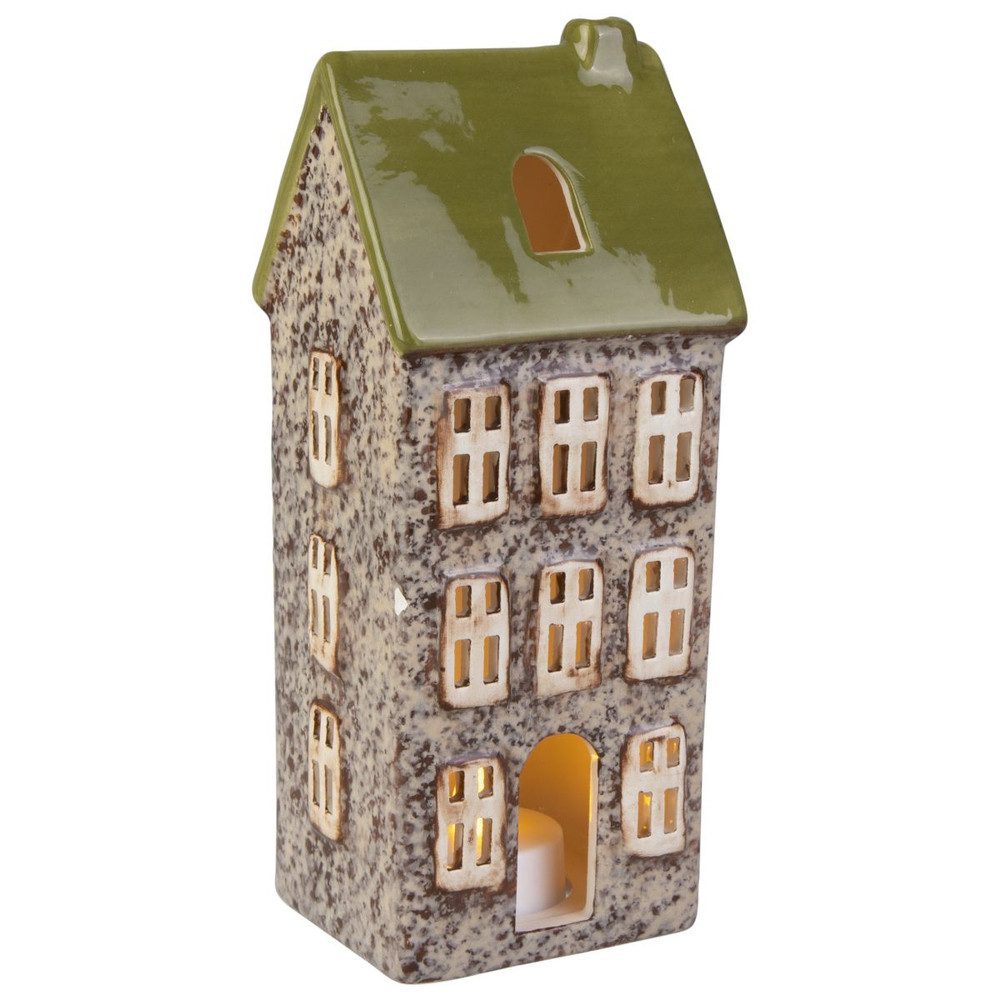 MICA Dekolicht Windlicht Haus - grün günstig online kaufen