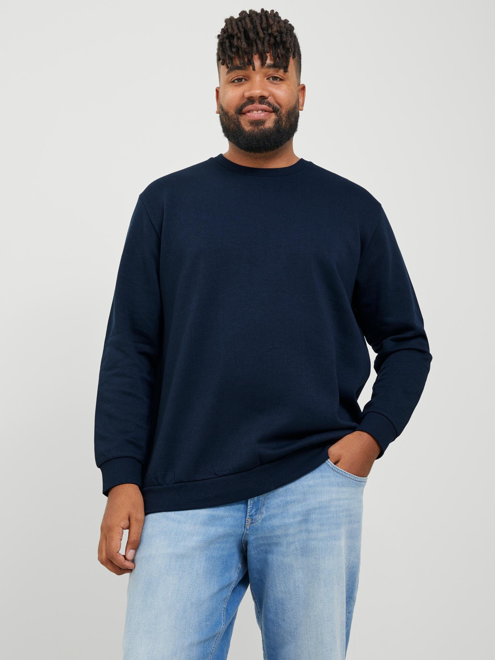 Blazer PLS CREW Jack JJEBRADLEY Jones & PlusSize SWEAT NOOS Navy Sweatshirt