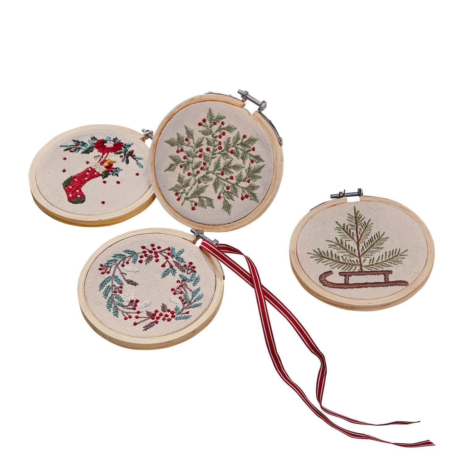 Mirabeau Weihnachtsfigur Anhänger 4er Set Seravas bunt (4er Set, 4er Set)