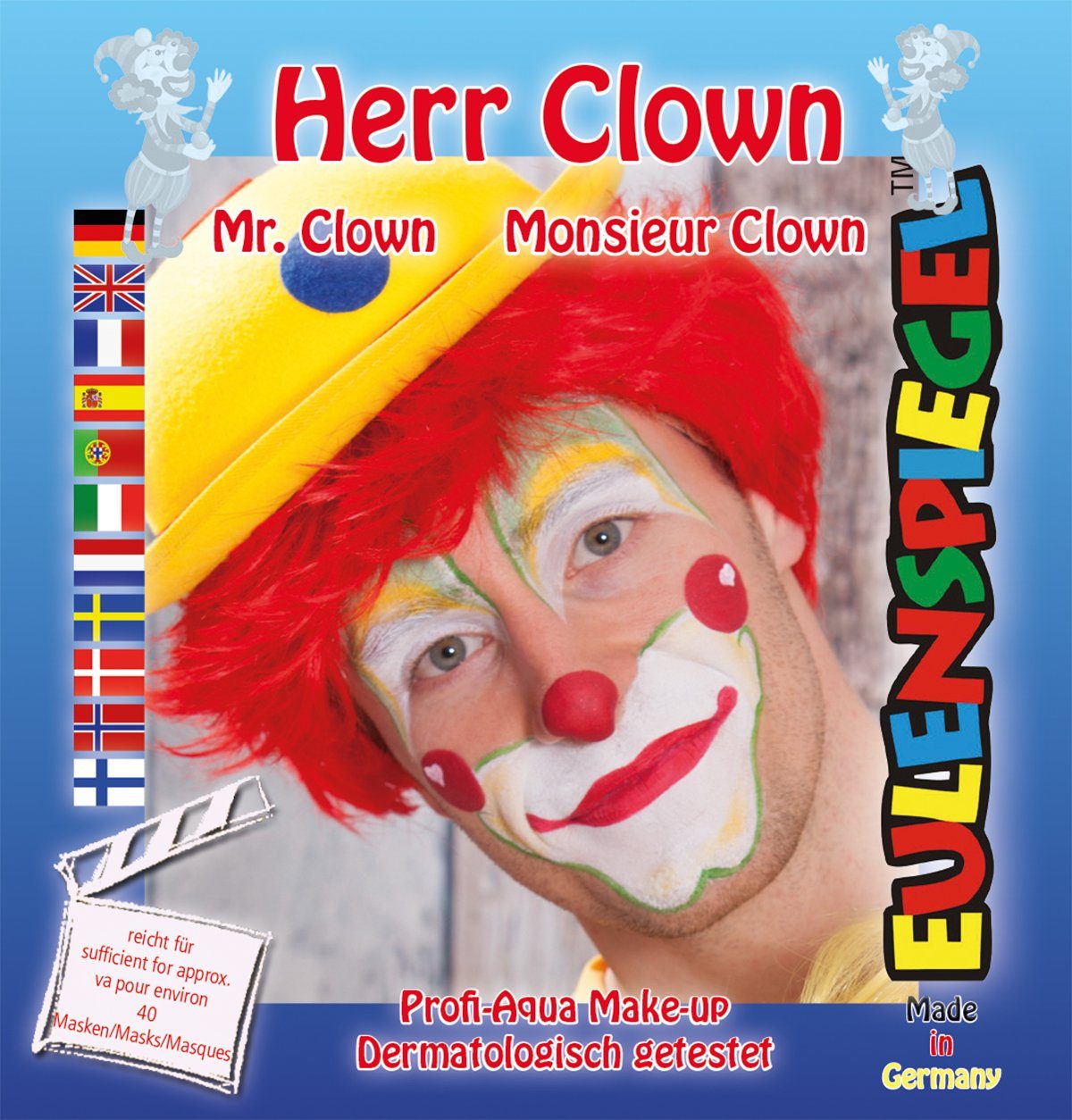 Eulenspiegel Schmink-Set Herr Clown, 1-tlg.