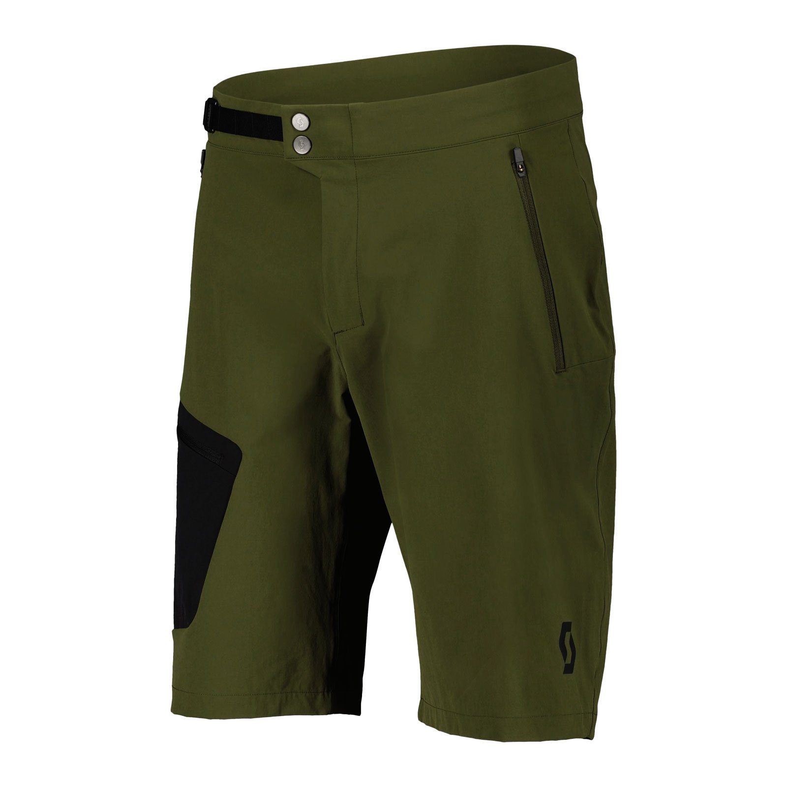 Shorts / 7386 black mit green Explorair Bund Light Scott verstellbarem 3/4-Hose fir