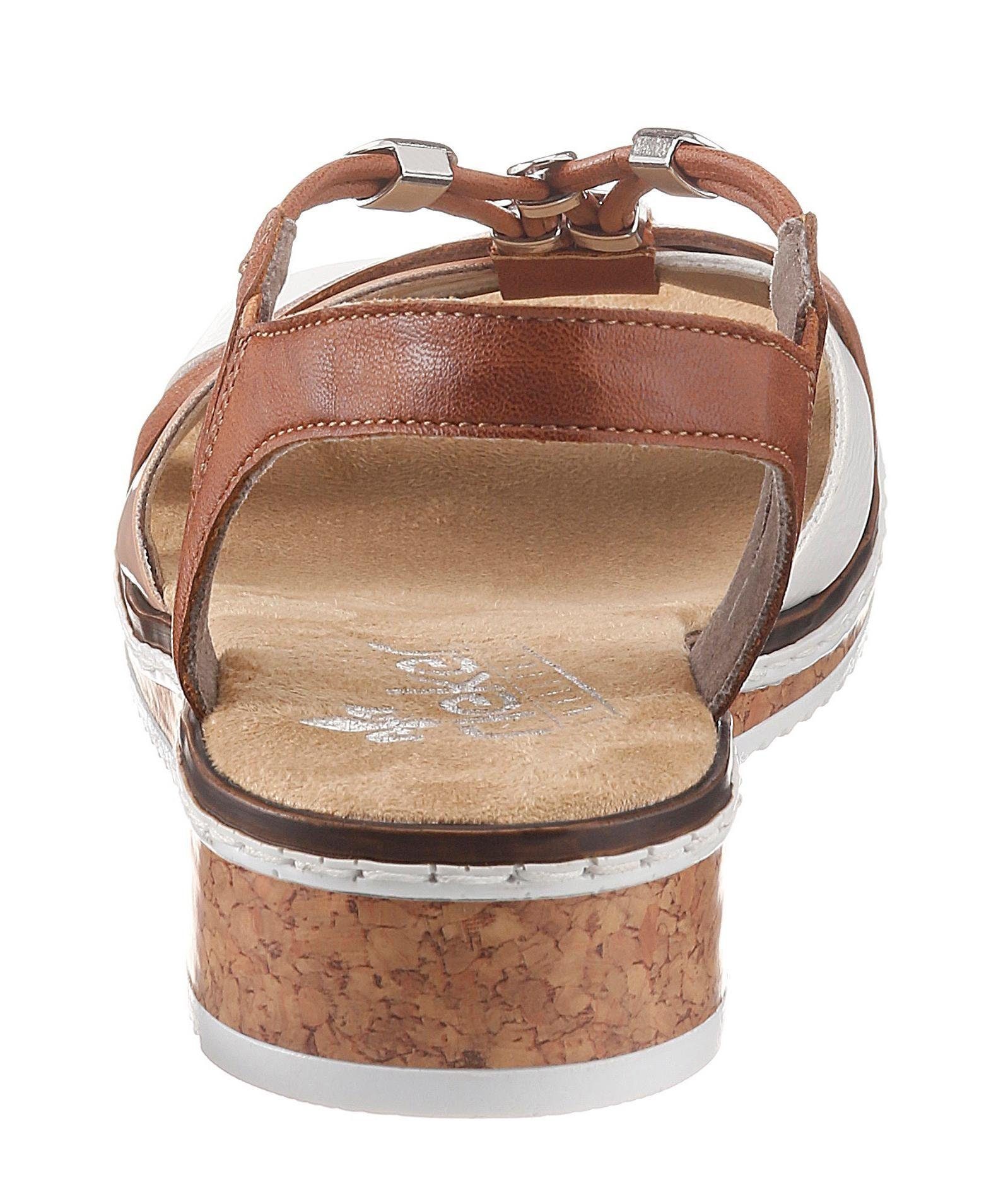 Rieker Riemchensandale, Sommerschuh, Sandalette, Keilabsatz, mit günstig online kaufen