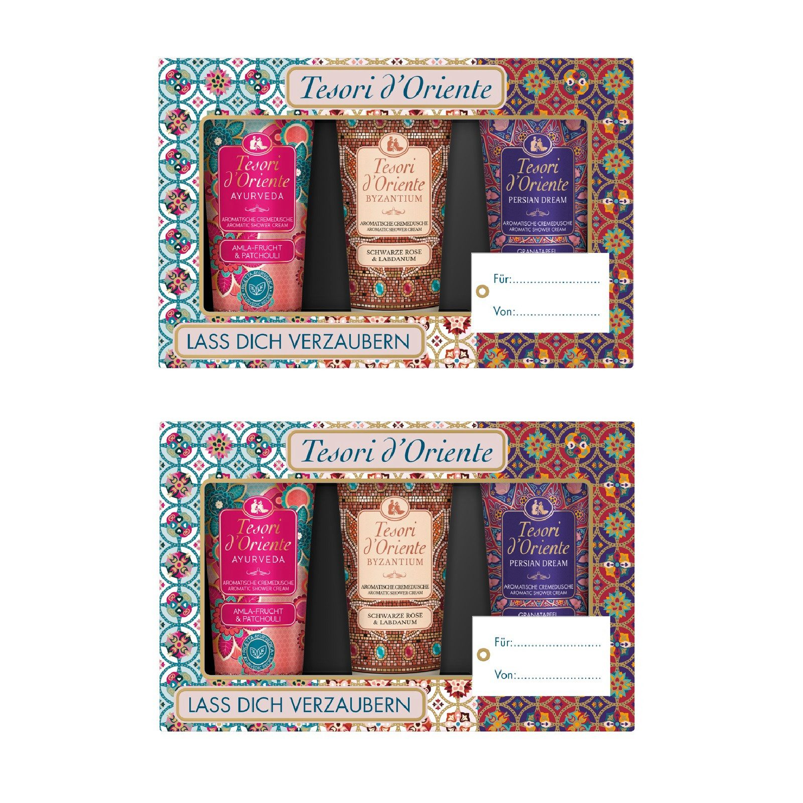 Duschcreme Geschenkset Cremedusche je 2x Ayurveda Persian Dream Byzantium Ritual