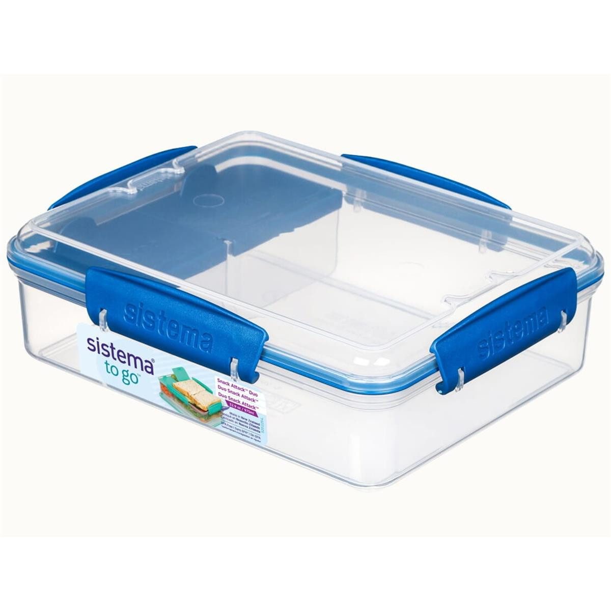 sistema Lunchbox Sistema 21482 Sistema Snackbox SNACK ATTACK DUO TO GO, 975 ml