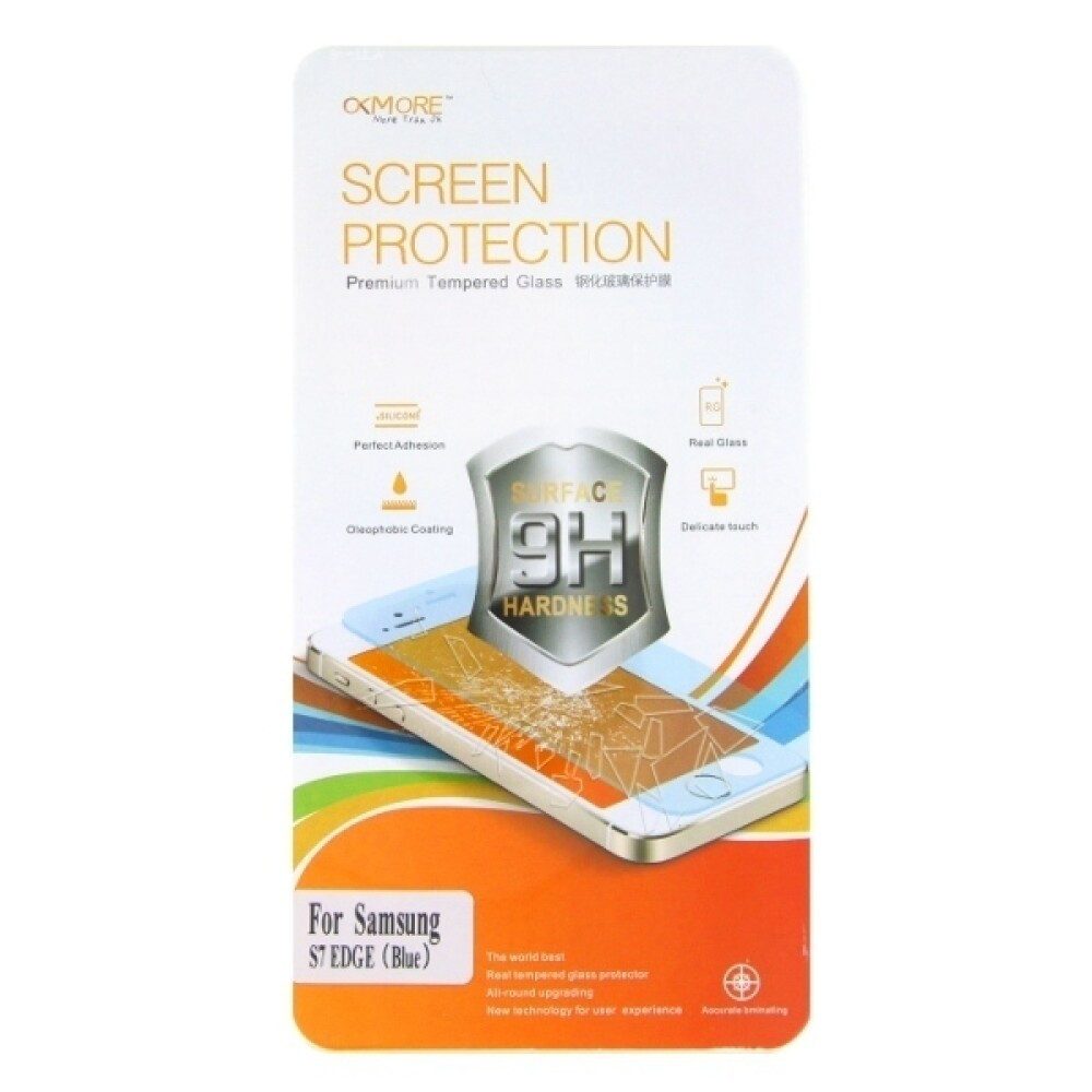 Displayschutzfolie Panzerfolie 9H Blickschutz für Samsung S7 Edge blau