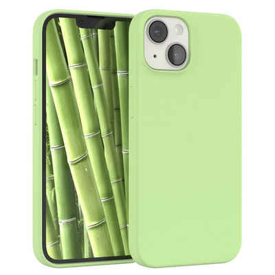 EAZY CASE Handyhülle Premium Silikon Case für Apple iPhone 14 6,1 Zoll, Bumper Case kratzfest Hülle mit Kameraschutz Handycover Softcase Grün