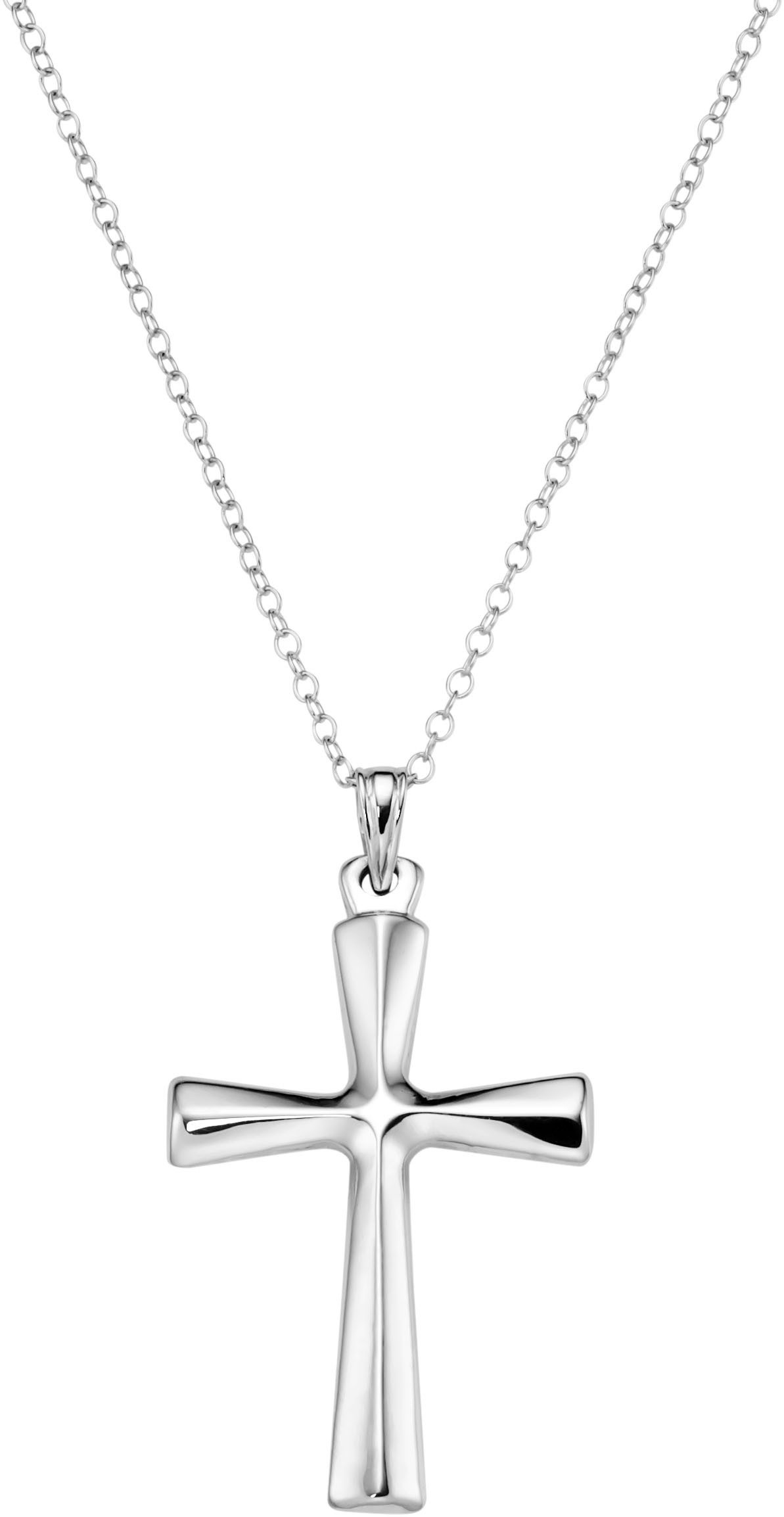 Kette mit Anhänger Schmuck Geschenk Silber 925 Halsschmuck Halskette Silberkette Kreuz