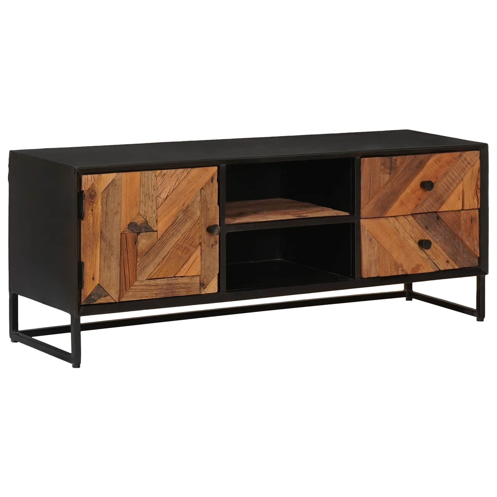vidaXL TV-Schrank 105 x 30 x 40 cm TV-Schränk 105x30x40 cm Massiv Holz und engineered Wo