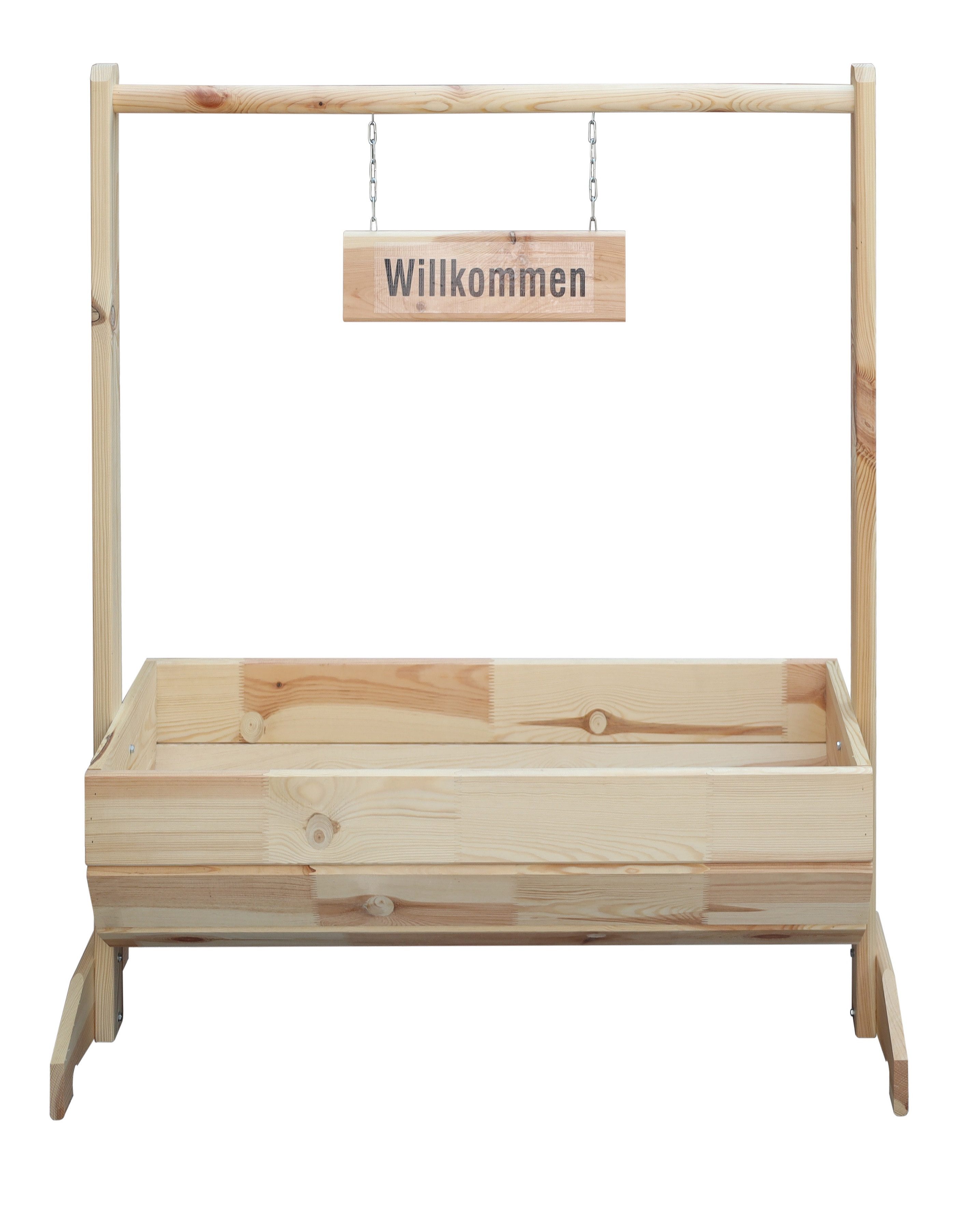Pflanzkübel Willkommen