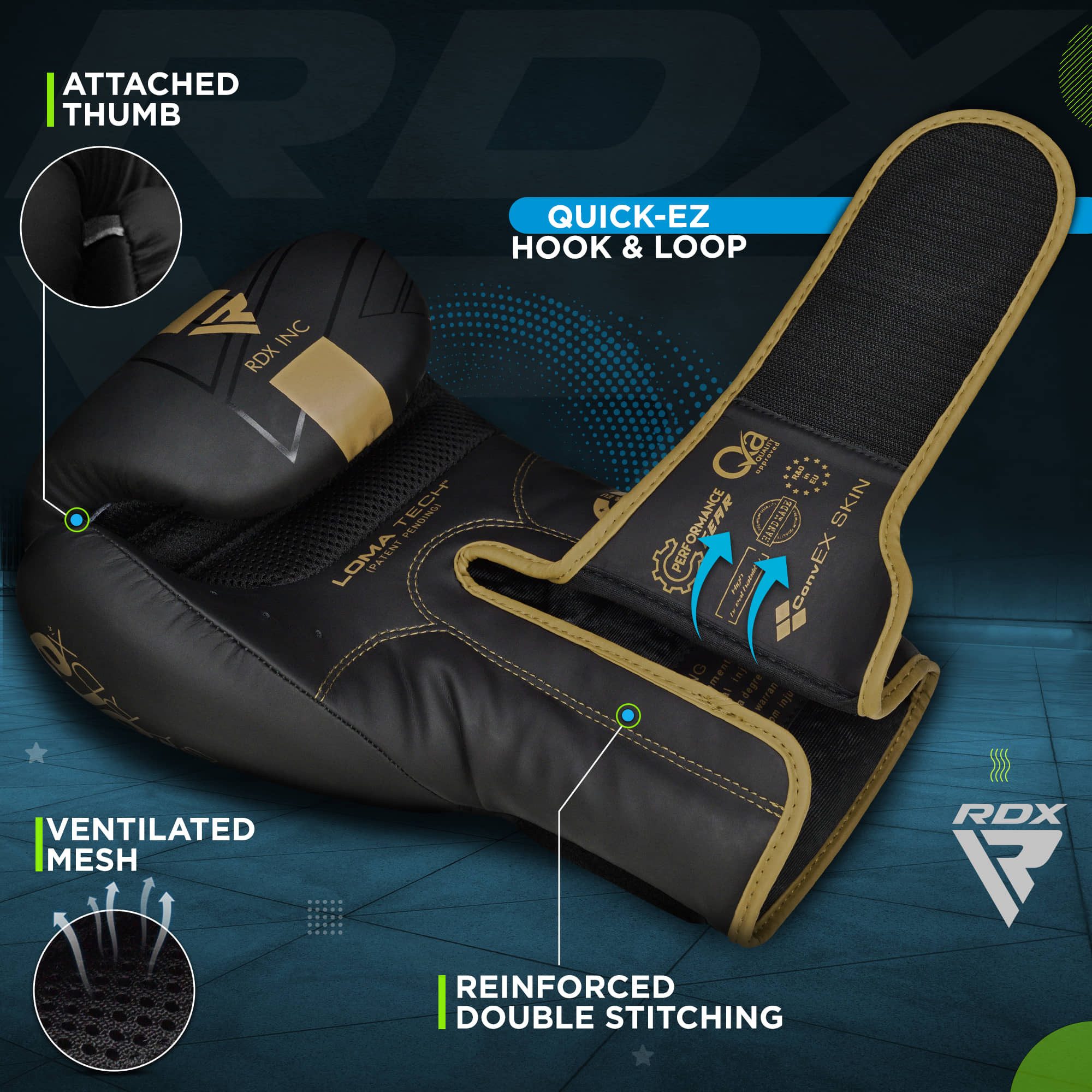 RDX Sports Kinderboxhandschuhe RDX Kinder-Boxhandschuhe für Muay Thai Sparring, Junior Boxhandschuhe