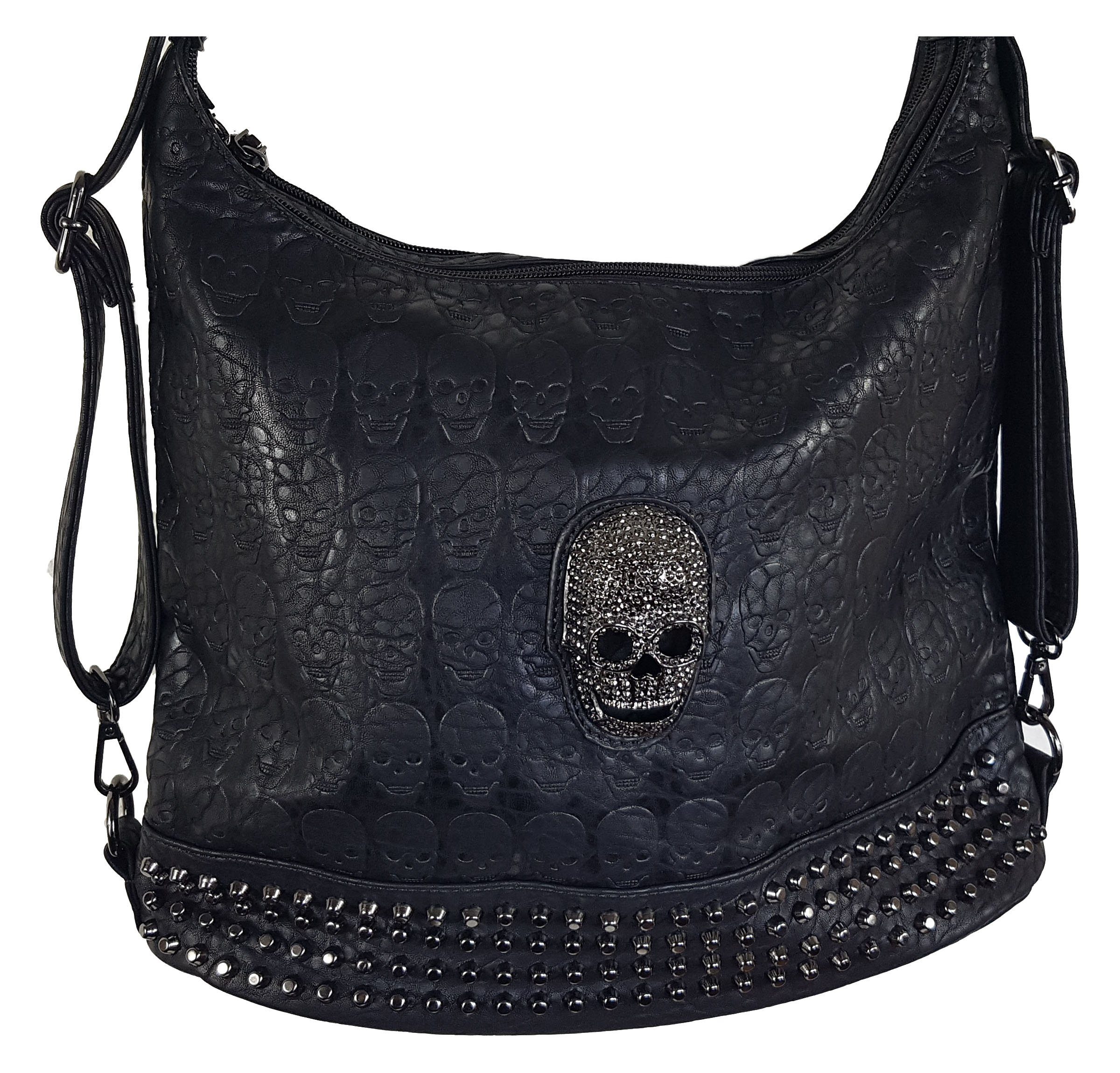 Einkaufszauber Handtasche Rucksack Handtasche Skull Totenkopf 3D Cool – Bild 2 von 4