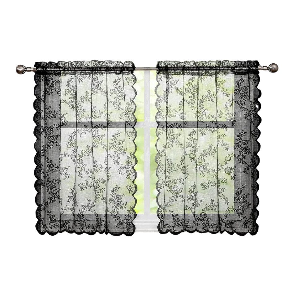 Kaket Vorhang Vintage Blumen Vorhänge, Spitzenvorhänge,halbtransparente günstig online kaufen