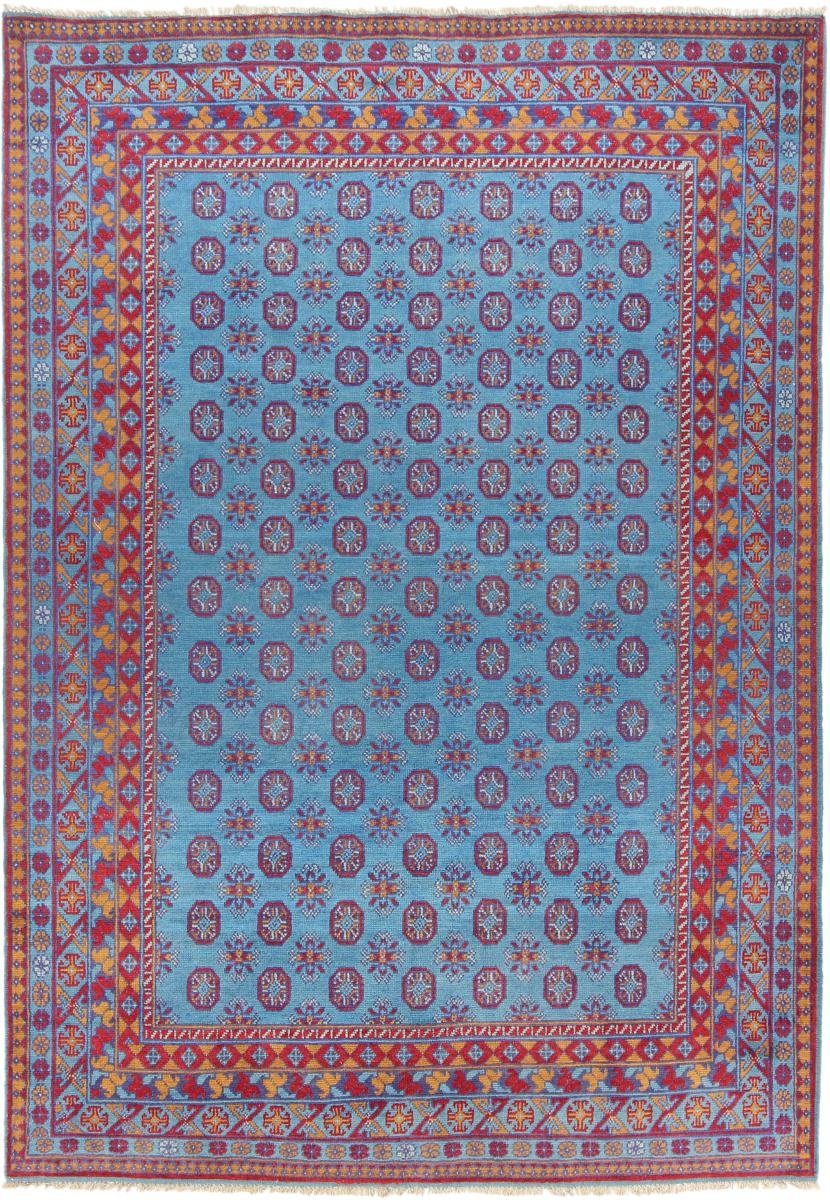 Orientteppich Afghan Handgeknüpfter 203x294 Nain mm Trading, Höhe: 6 rechteckig, Akhche Orientteppich