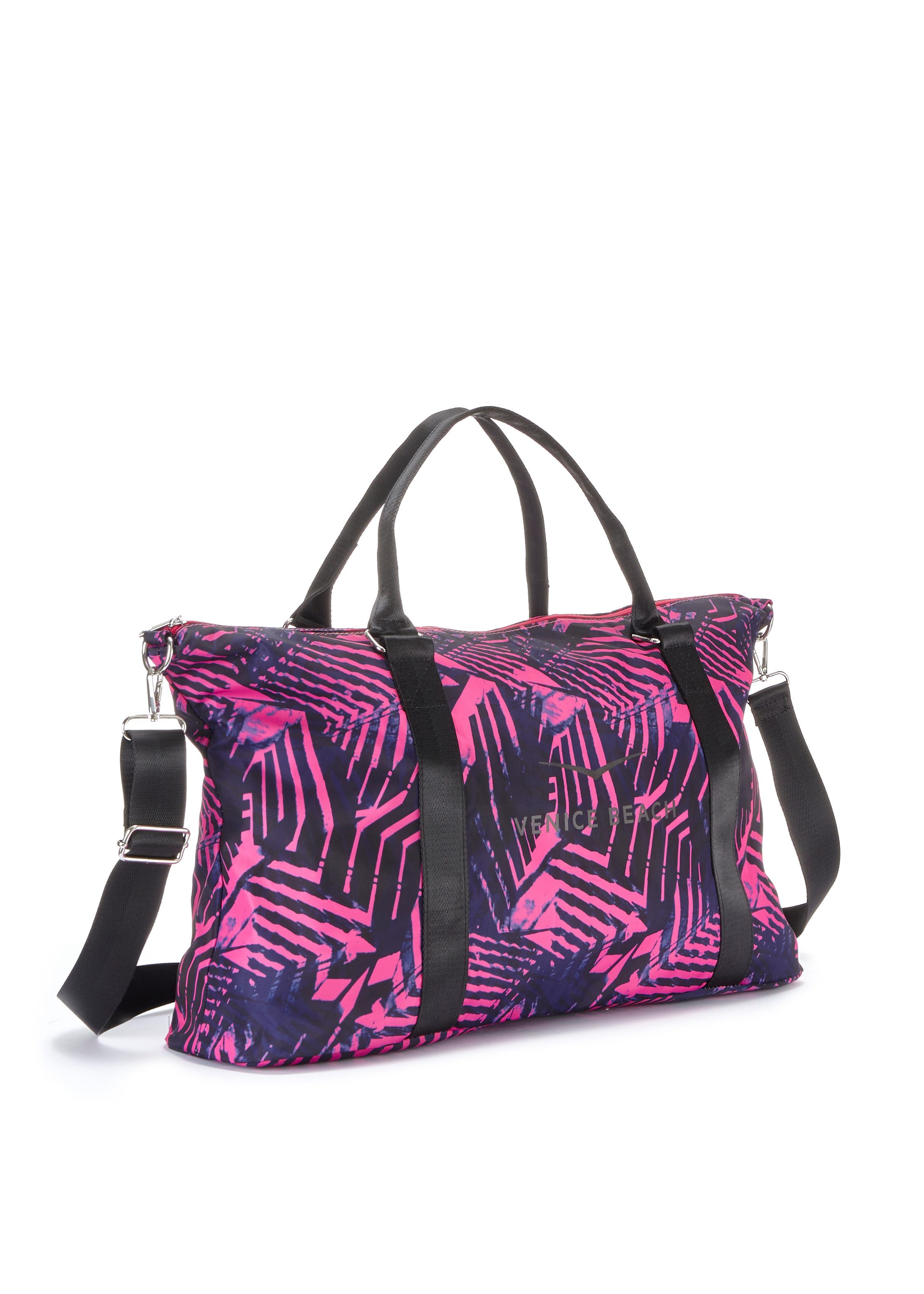 Venice Beach Sporttasche, große Umhängetasche, Weekender, Strandtasche mit Druck VEGAN