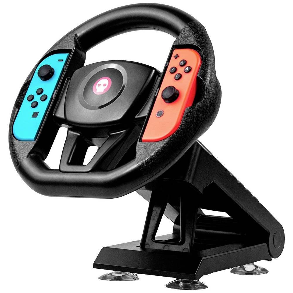 READY 2 GAMING Nintendo Switch Racing Wheel, Lenkrad mit Pedalen, Schwarz Nintendo  Switch Zubehör