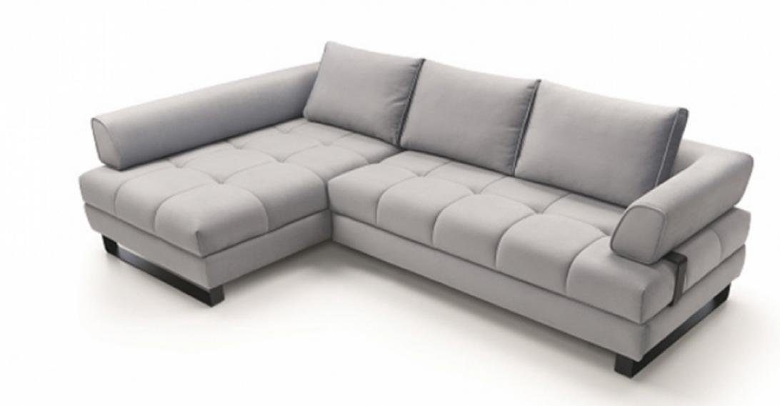 Polstersofa Couch Ecksofa Ecksofa 2 Made L Sofa Grau Möbel, Luxus Form in Teile, JVmoebel Europe