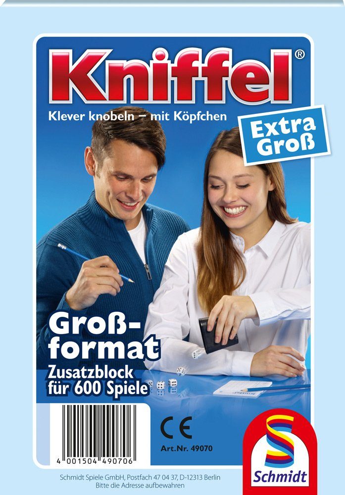 Schmidt Spiele Spiel Kniffelblock groß 100 Blatt