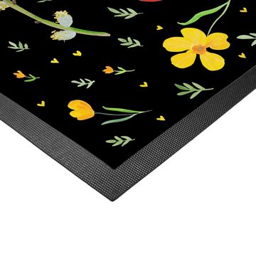 Fußmatte 50 x 75 cm Frohe Ostern - Schwarz - Geschenk, Ostergrüße, Osternest, Mr. & Mrs. Panda, Höhe: 0 mm