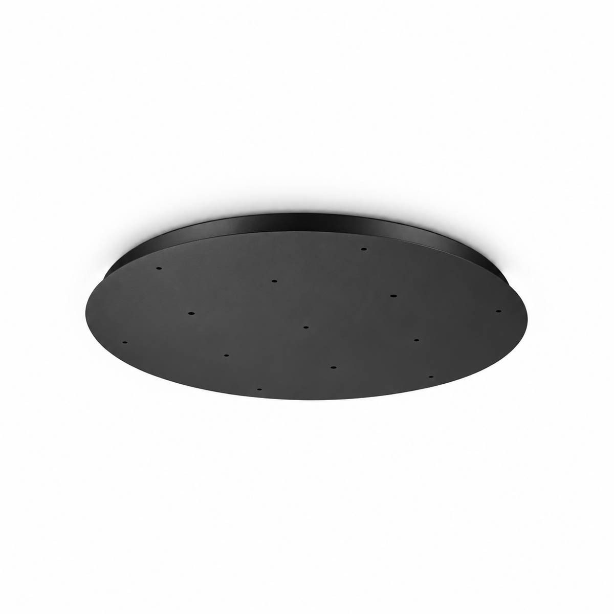 Ideal Lux Lampen-Verteiler Lampen Baldachin rund 13-fach, Runder Mehrfachbaldachin mit 13 Kabelöffnungen, Ø 75 cm, Höhe 3,6 cm