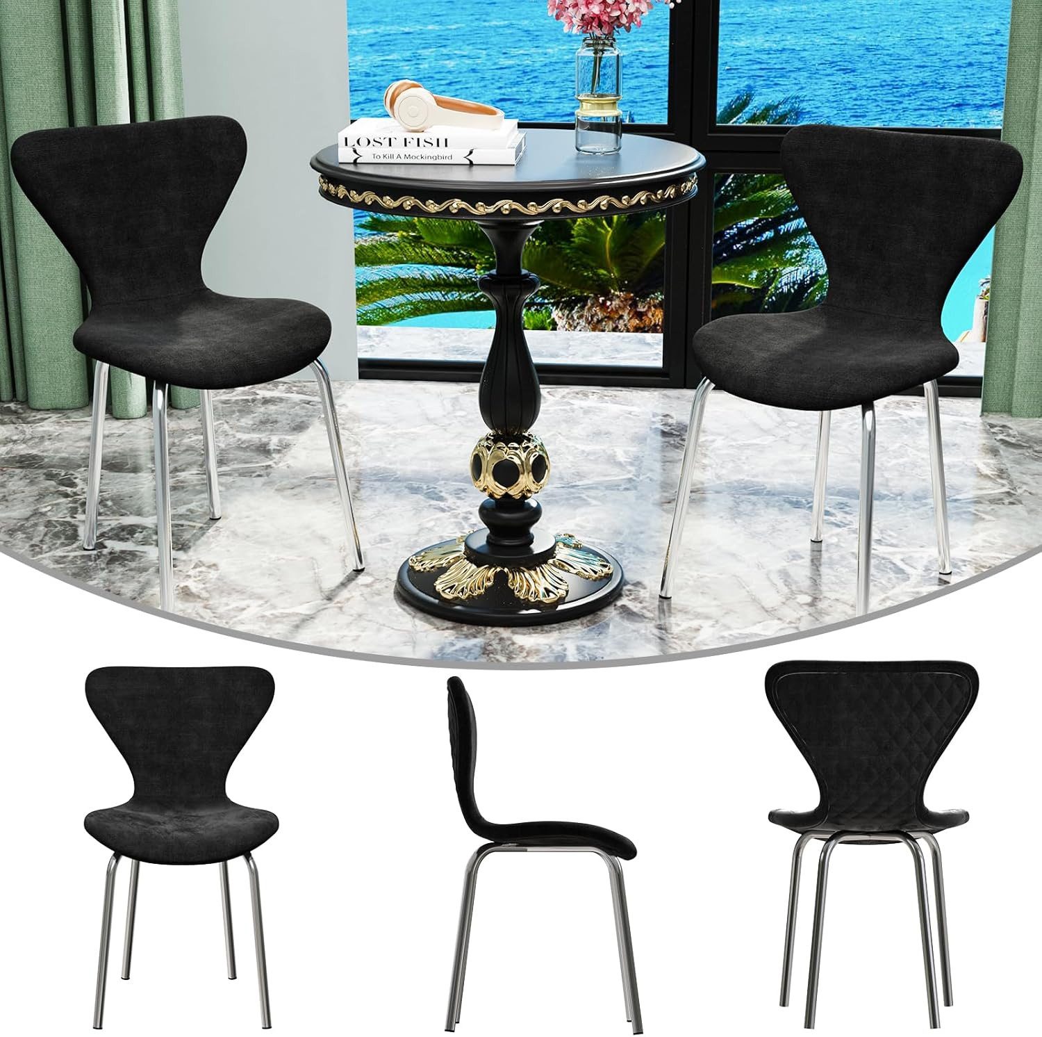 JEOBEST Esszimmerstuhl Stuhl mit Sitzfläche aus günstig online kaufen