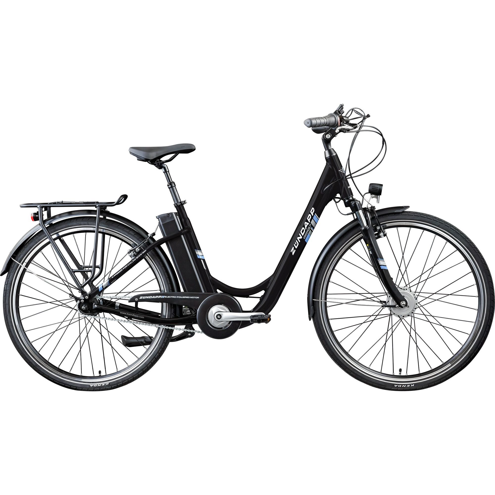 Zündapp E-Bike Cityrad Green 3.7, 7 Gang, Nabenschaltung, Frontmotor, 374 Wh, Pedelec, Elektrofahrrad für Damen u. Herren
