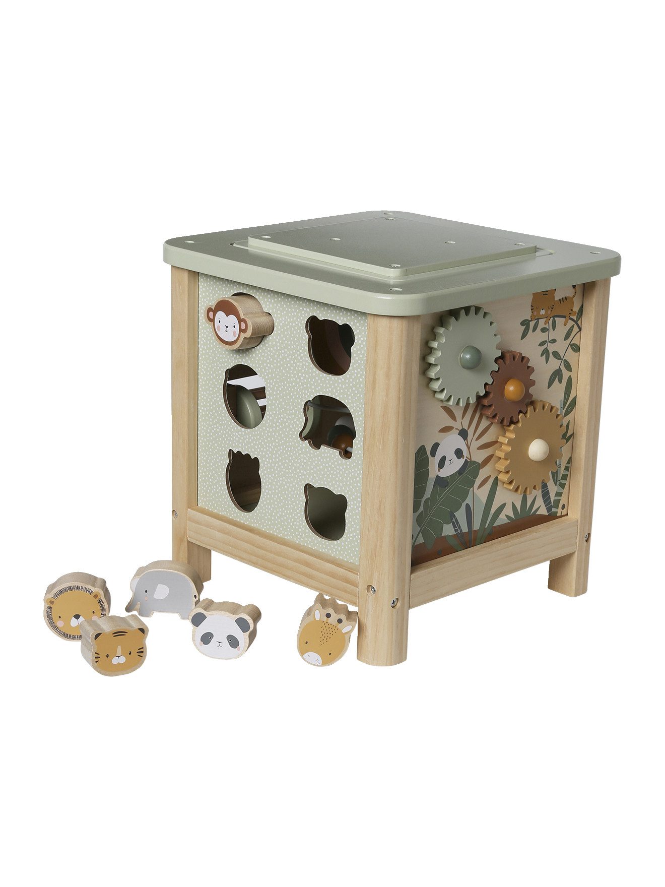 vertbaudet Lernspielzeug Großer Activity-Würfel, Motorikwürfel FSC® günstig online kaufen