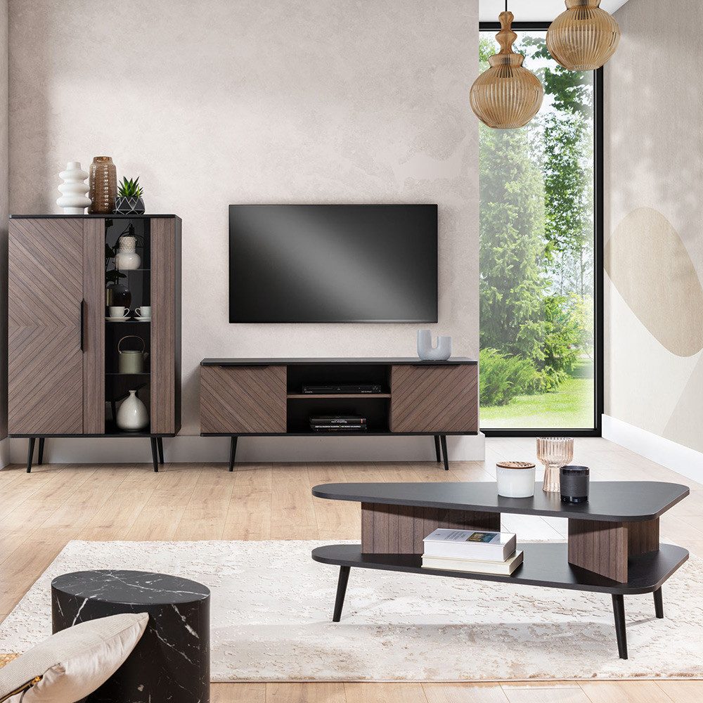 Lomadox Wohnzimmer-Set PRETORIA-132, (Mega-Spar-Set, 3-St., 3-tlg), günstig online kaufen