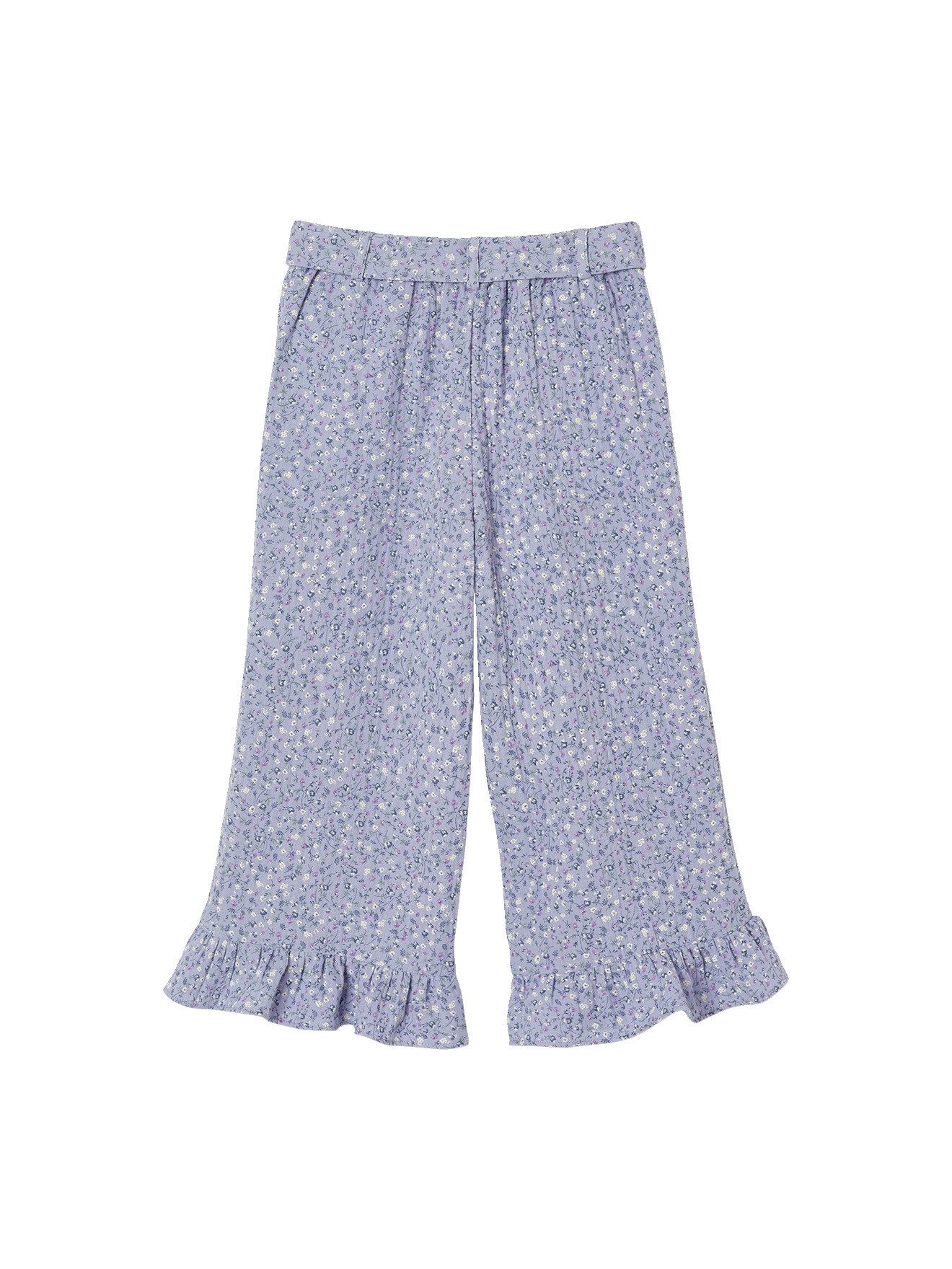 vertbaudet 3/4-Hose 3/4-Hose aus Musselin Mädchen, Volantsaum