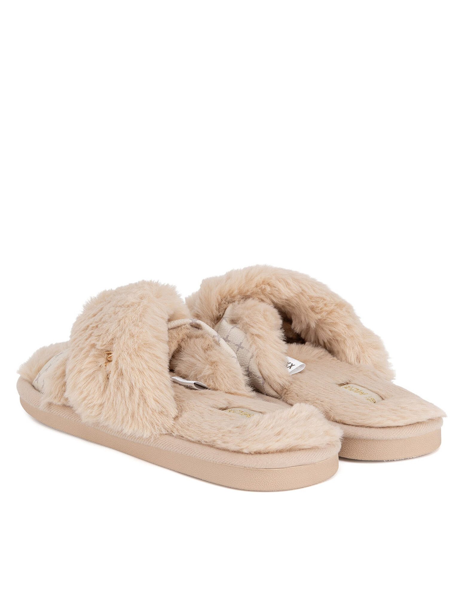 Mexx Mexx Damen-Hausschuhe beige MI002004343W Hallenschuh – Bild 3 von 5