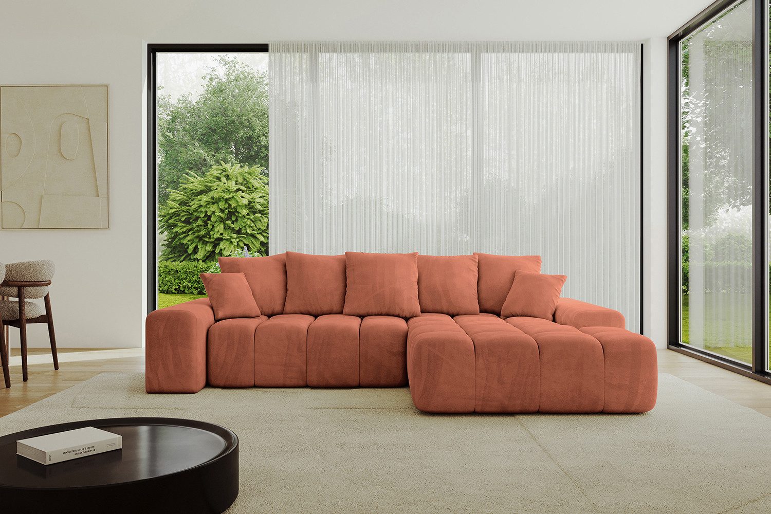 ALTDECOR Ecksofa ENSI-L, Sofa Praktische Bequeme Funktionsecke Couch L-Form Eckcouch, Corner Sofa L-Form Vielseitige Sofa Wohnlandschaft Wohnzimmer