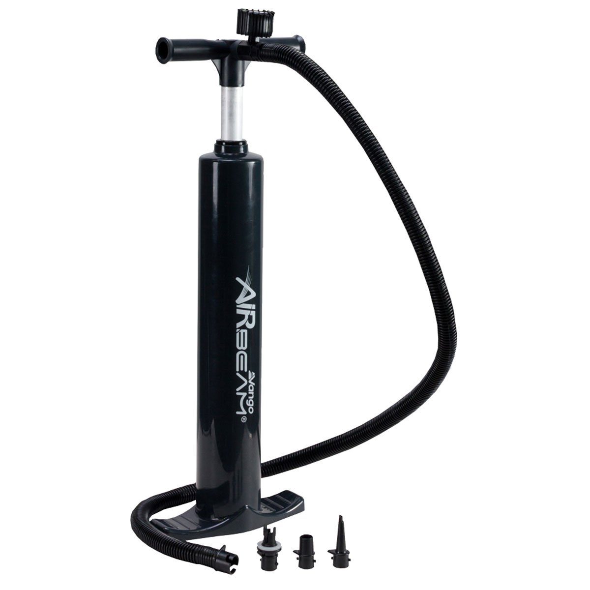 Fischer Bikes Mini-Pumpe mit Doppelhub Duokopf silber