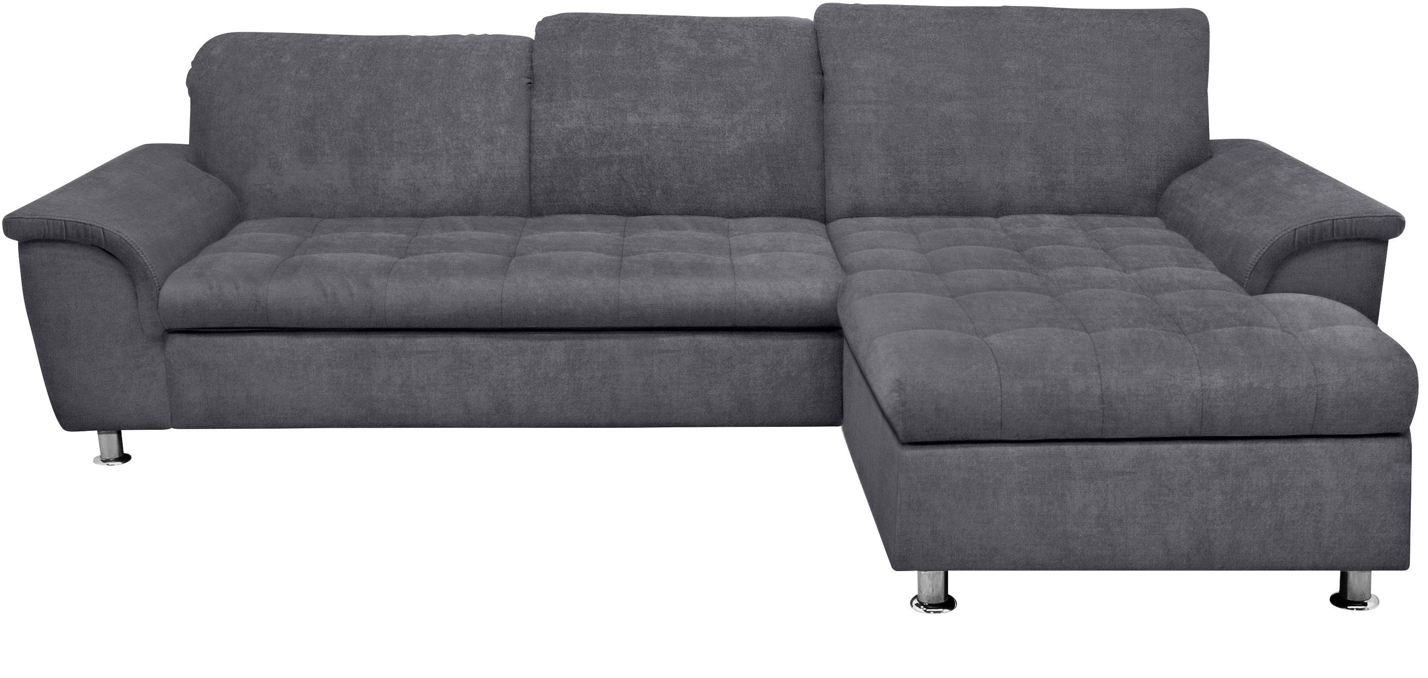 DOMO collection Ecksofa FRANZI 278x170x81 cm, Steppung im Sitzbereich, L-Form, wahlweise mit Bettfunktion, Bettkasten und Kopfteilverstellung – Bild 2 von 5