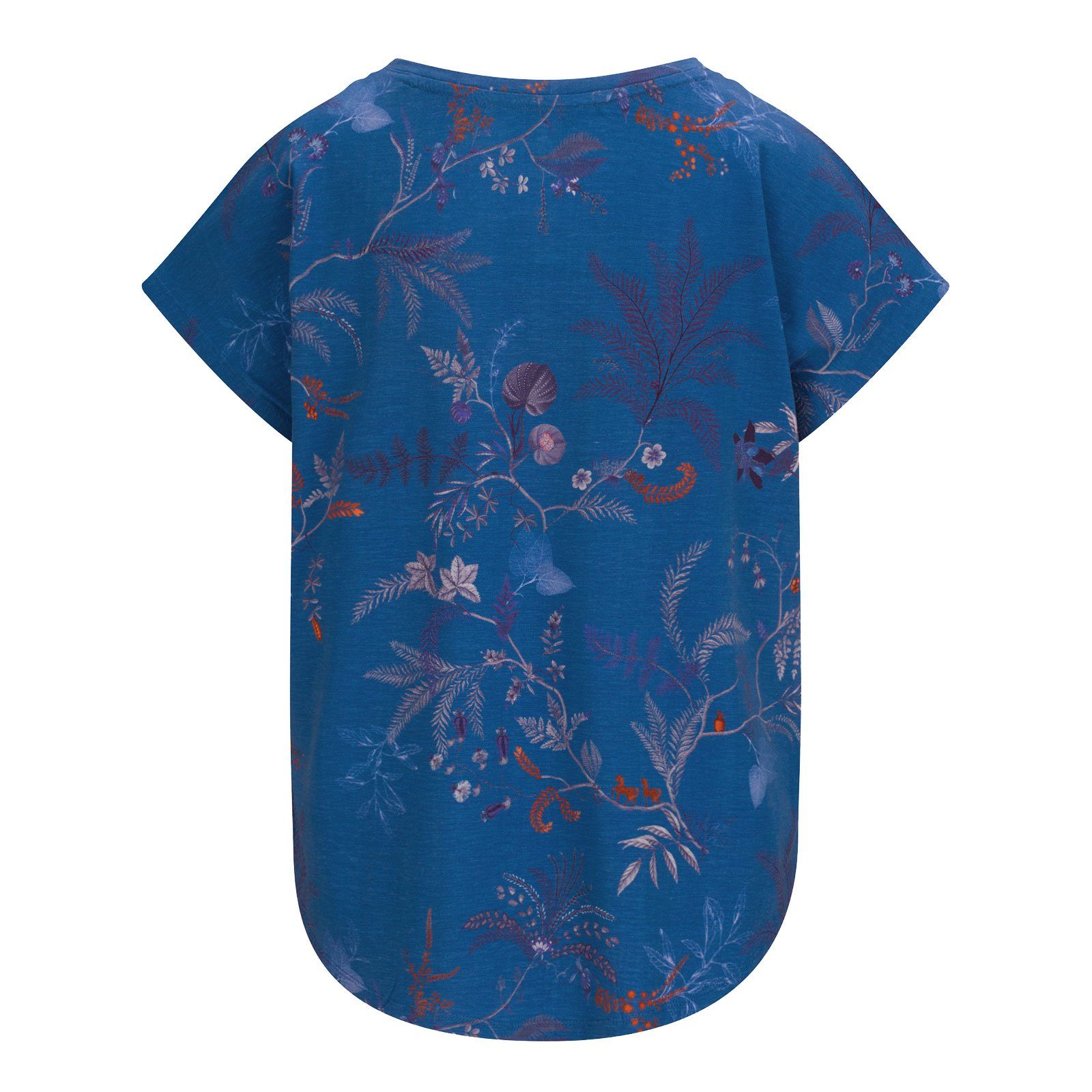 atmungsaktiver aus Studio Relax blue PiP & Isola Top Baumwollmischung Yoga isola Tatum Sport Shirt