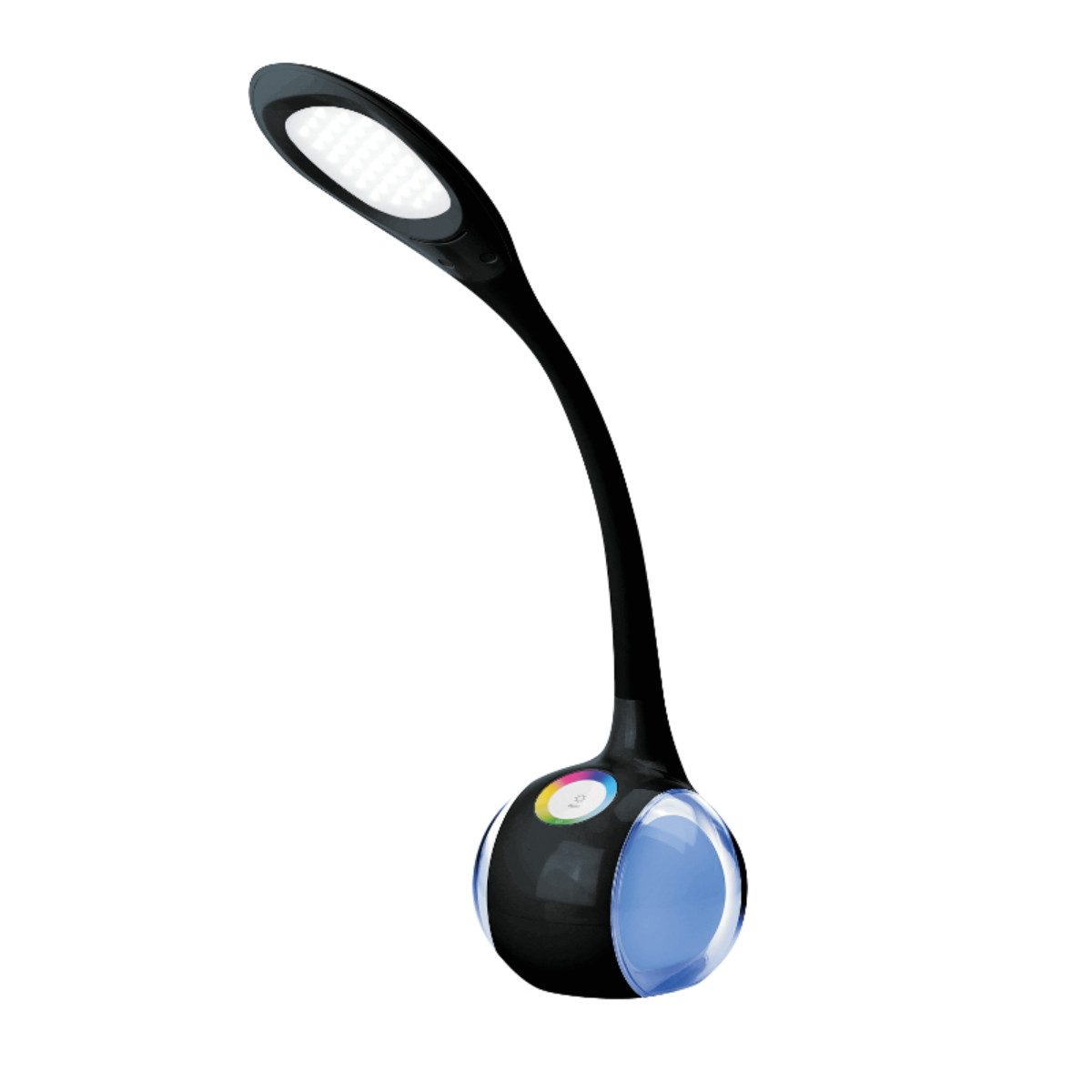 Platinet LED Schreibtischlampe PDL20, LED fest integriert, Kaltweiß, Integriertes Nachtlicht mit regelbarer Intensität