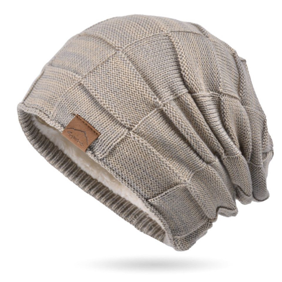 Coonoor Strickmütze 29*25 cm Herbst-Winter Strickmütze mit Fleece warme und günstig online kaufen