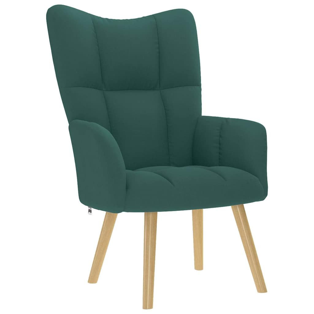 vidaXL Sessel Relaxsessel Dunkelgrün Stoff (1-St) günstig online kaufen