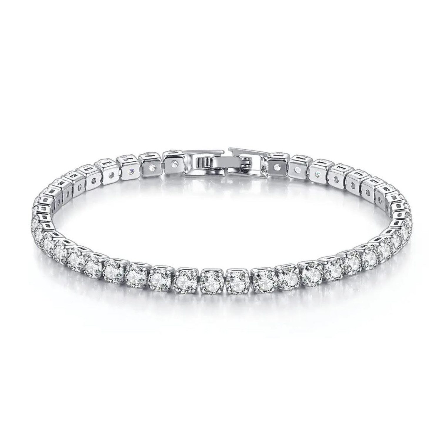 Tennisarmband Damen Zirkonia Armband Silber Damenarmband Armband