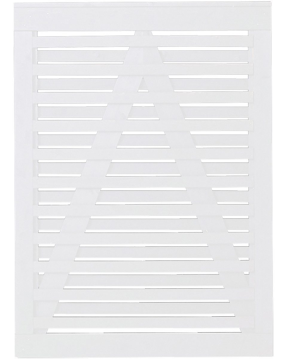PLUS Gartentor Plus Tor Osaka 100 x 136 cm RAL 9010 Weiß