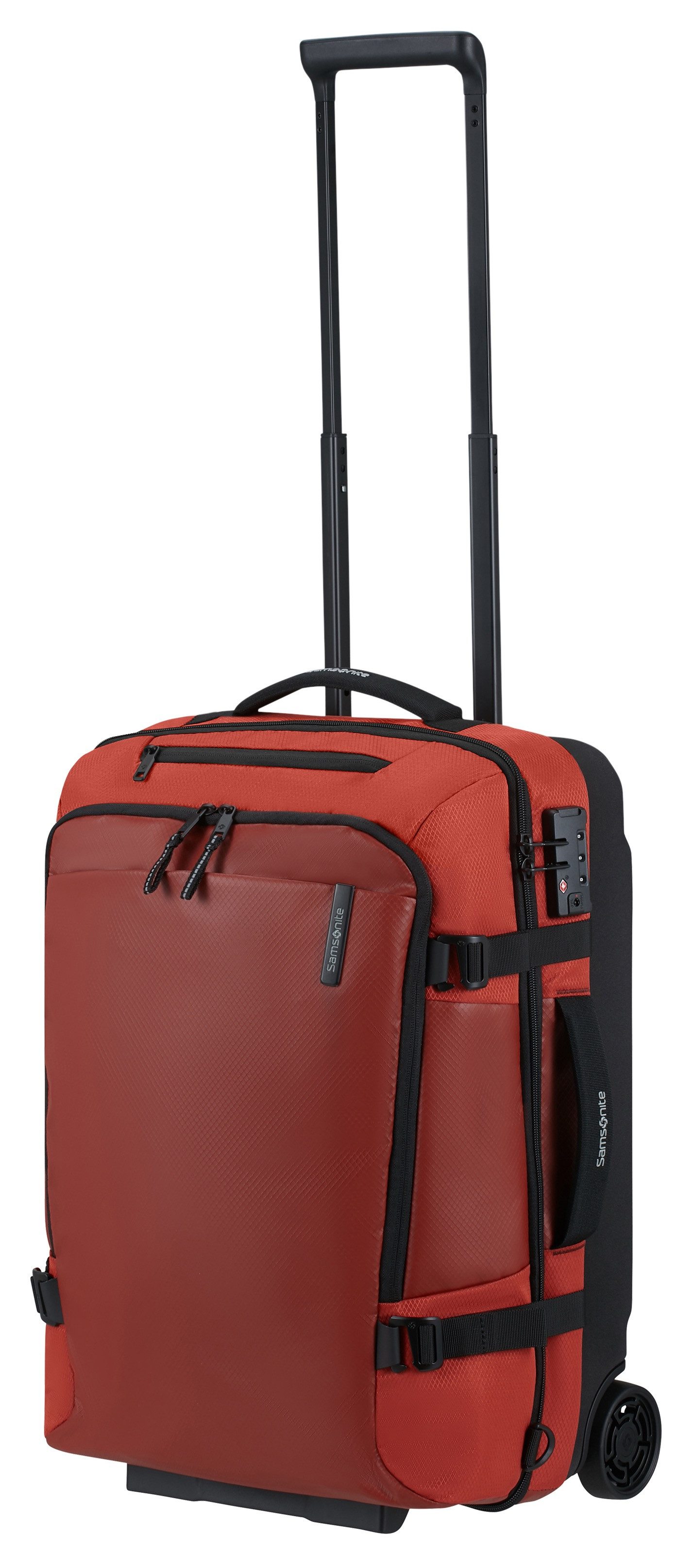 Samsonite Reisetasche ARMOX, 55 cm, Duffle mit Rollen TSA-Schloss Packgurte Trolley-Gestänge