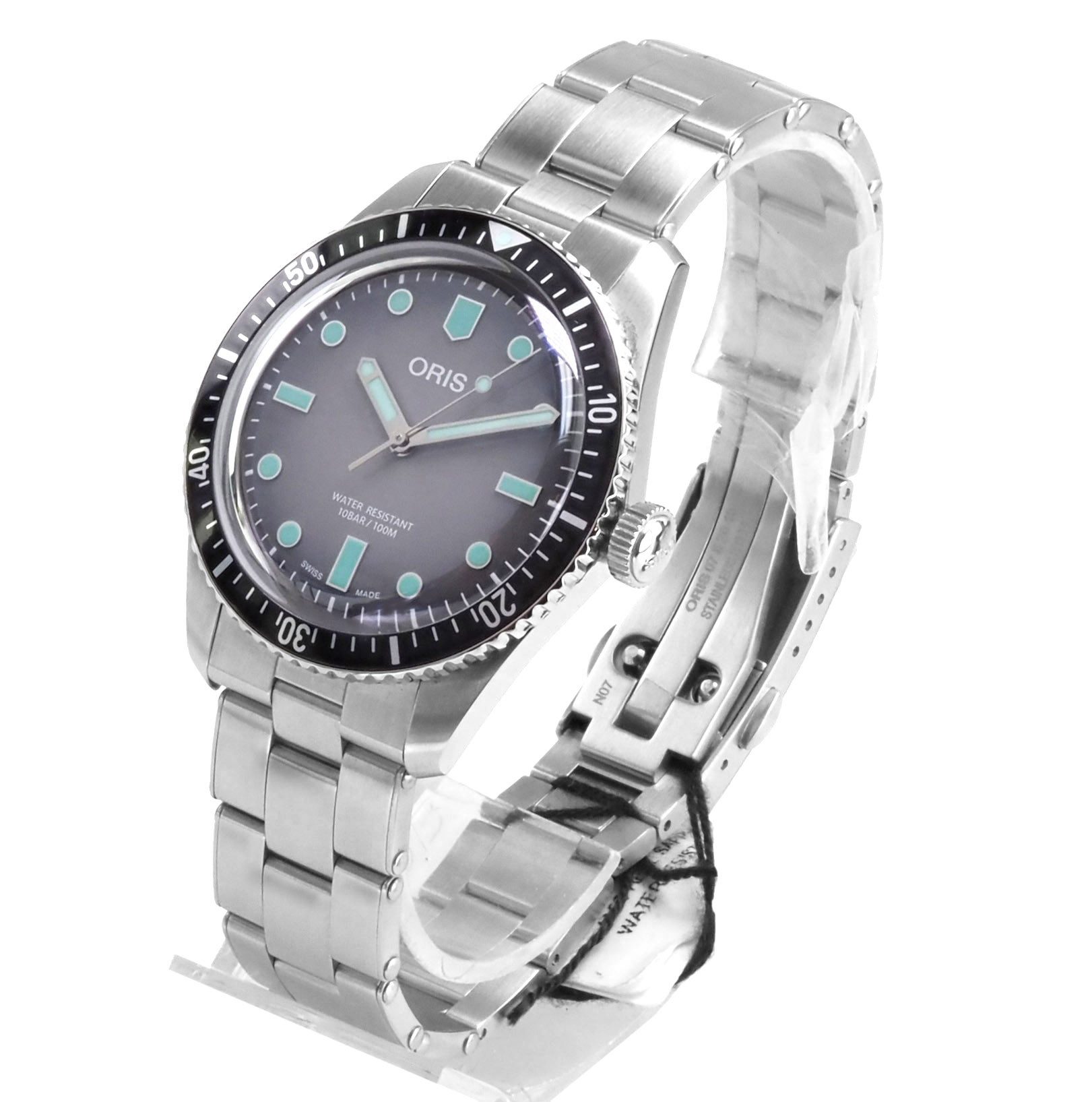 Oris Automatikuhr 40 mm Ø schweizer Herren Uhr 01 733 7707 4053 Divers Sixty-Five Divers Sixty-Five, schweizer Automatik-Kaliber Oris 733, Basis SW 200-1